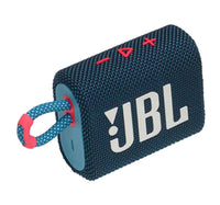 مكبرات صوت بلوتوث محمولة JBL GO 3 باللون الأزرق والوردي