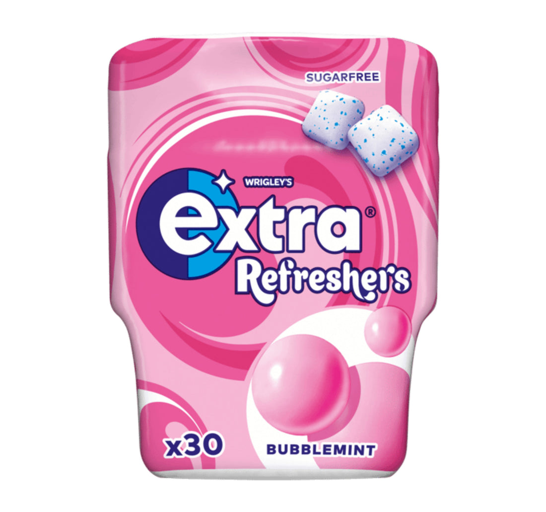 Wrigley's Sugar Free Extra Refreshers Bubblemint Flavor Chewing Gum 30pcs 67 g