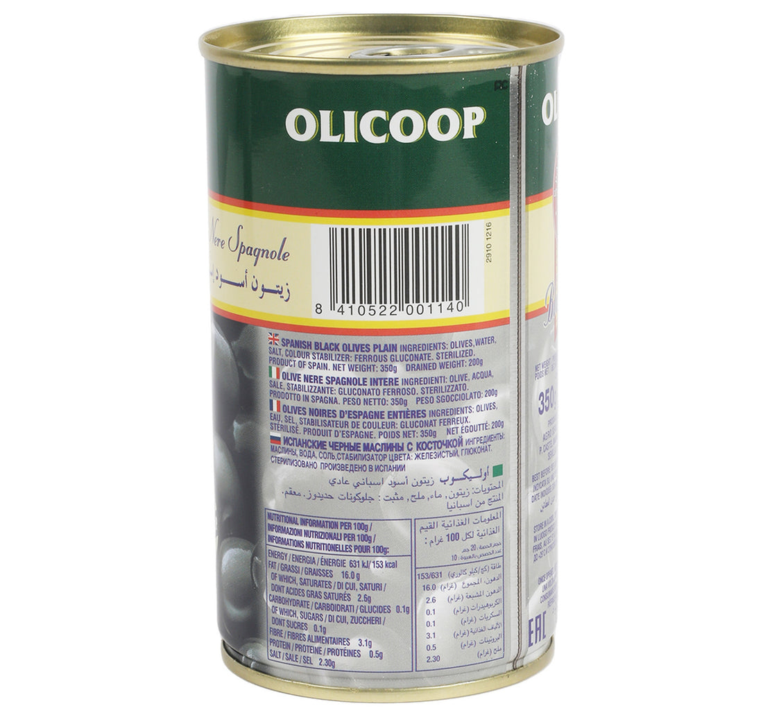 Olicoop Black Olives 350 g