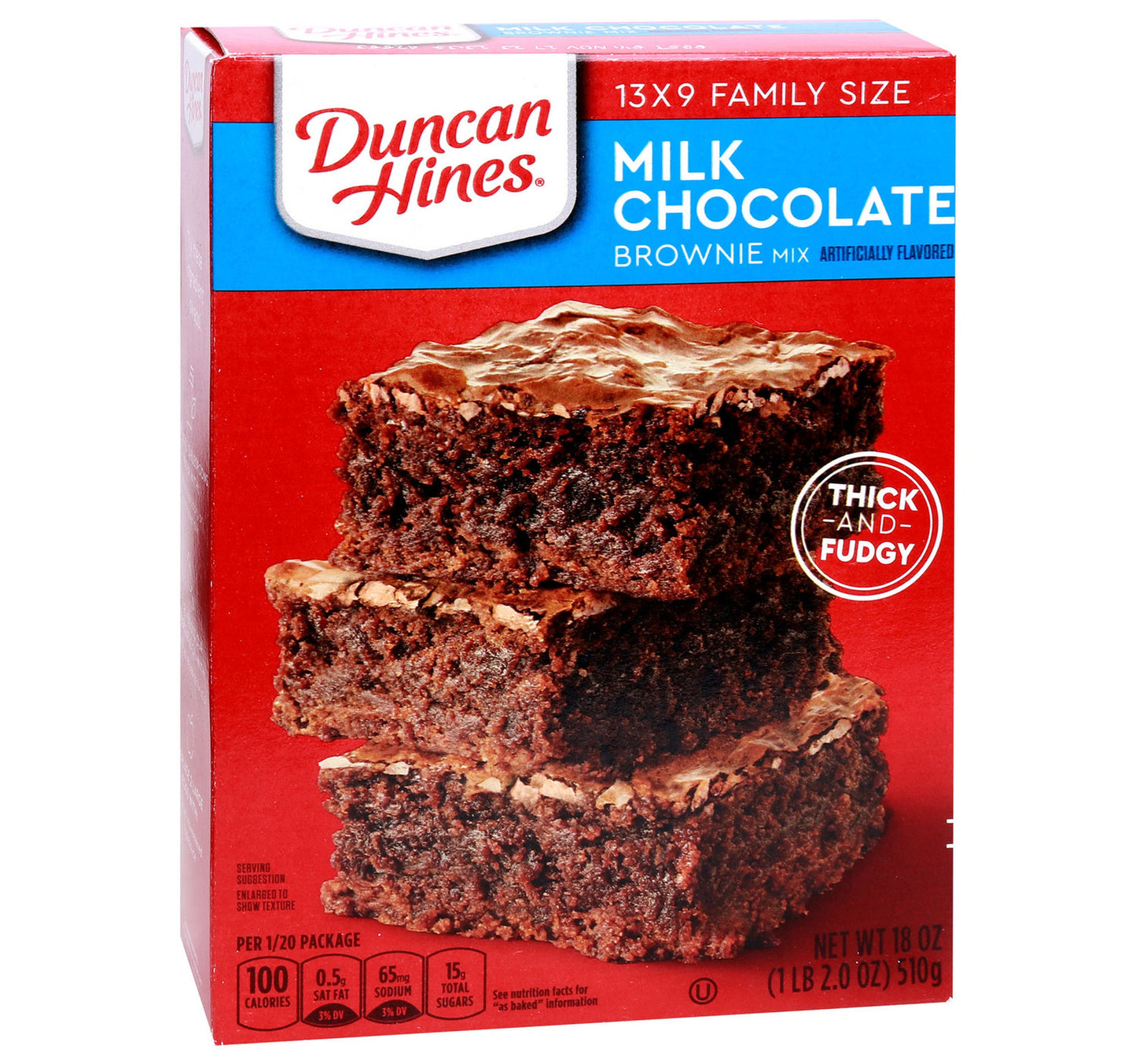 Duncan Hines Milk Chocolate Brownie Mix 510 g