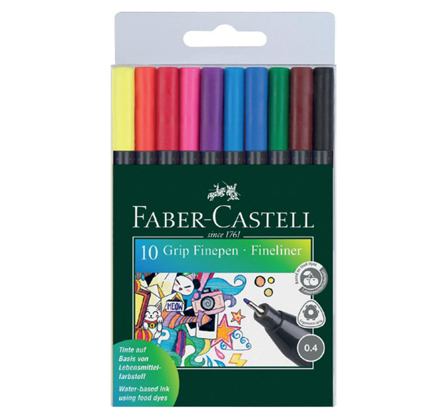 Faber-Castell Grip Fine Liner 10 Colors 610