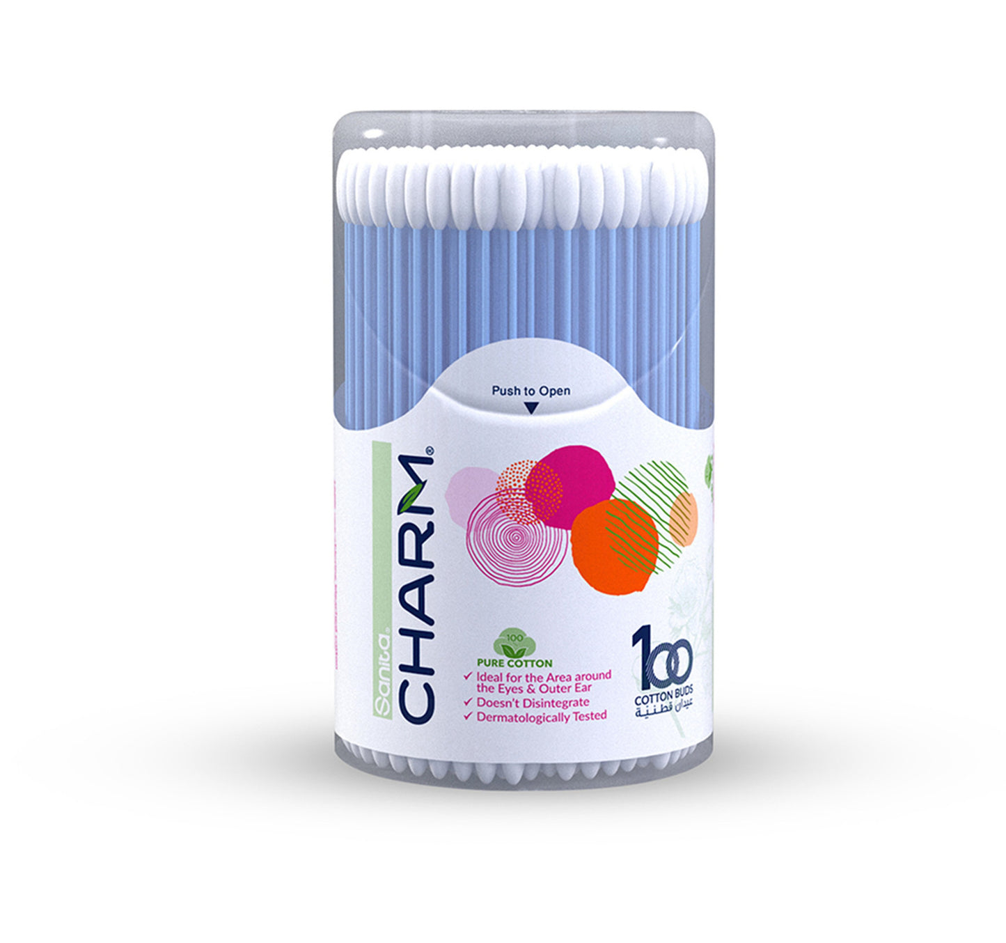 Sanita Charm Cotton Buds 100pcs