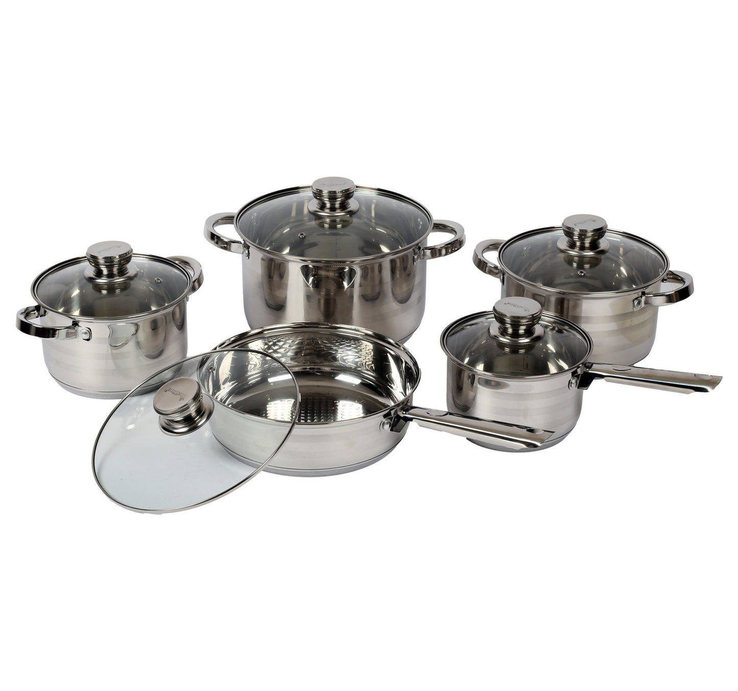 Chefline Stainless Steel Cookware Set 10pcs AS01