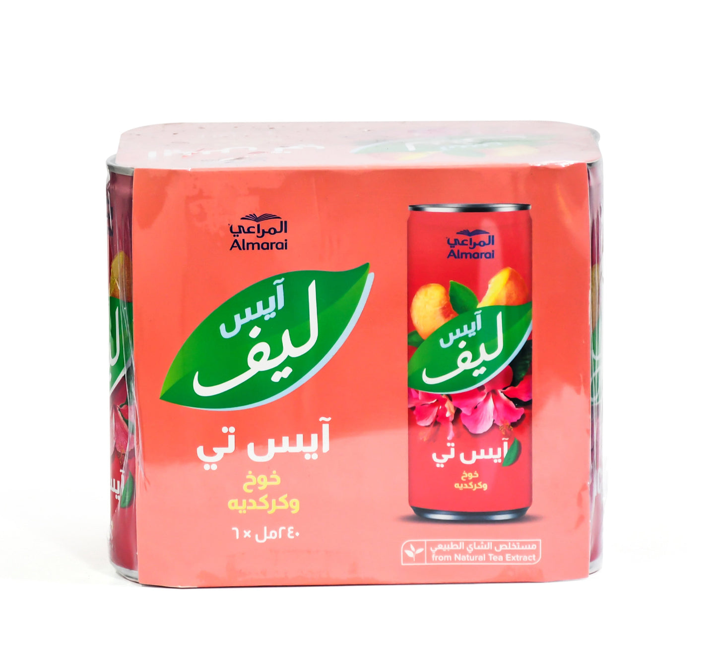 Almarai Peach & Hibiscus Ice Tea 6 x 240 ml