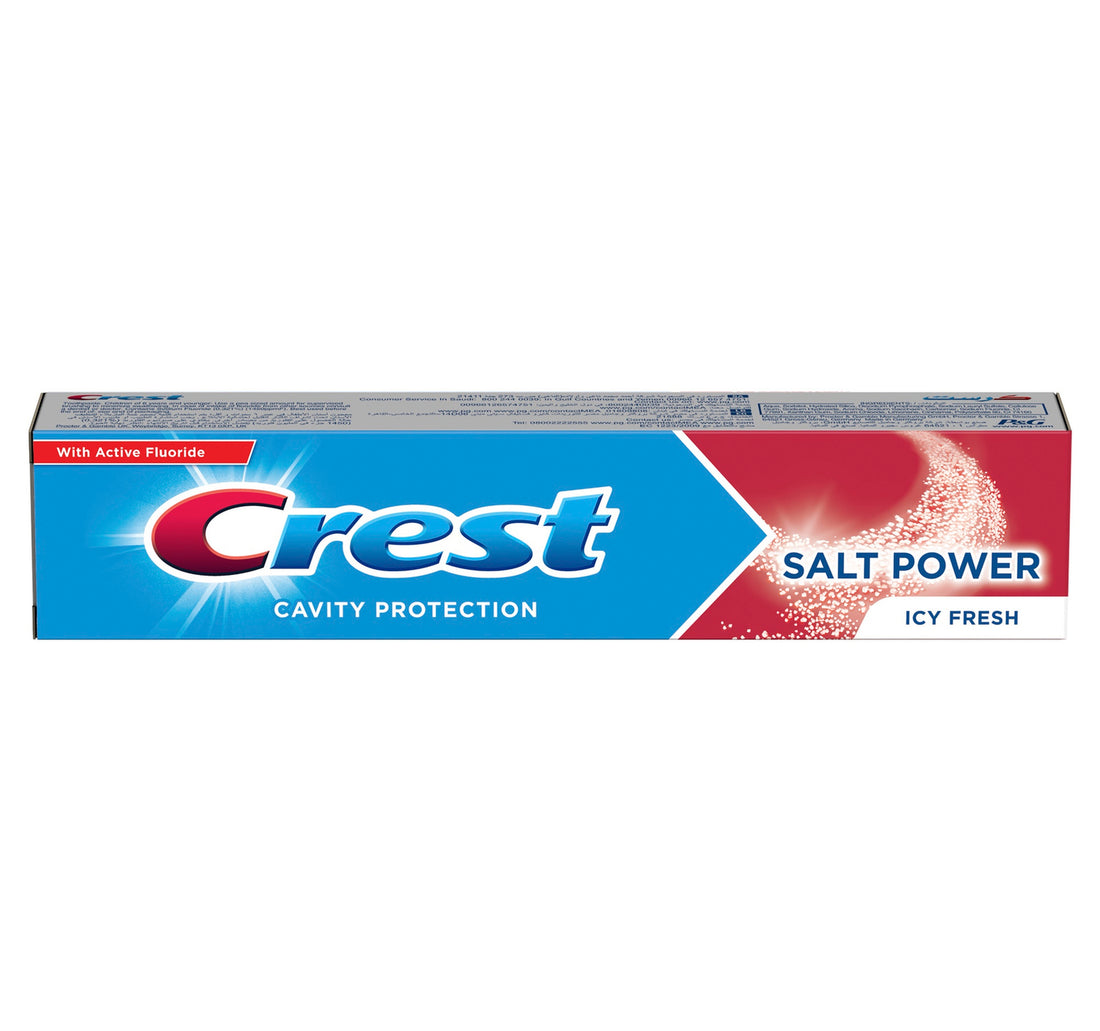 Crest Active Fluoride Salt Power Icy Fresh Toothpaste 125 ml