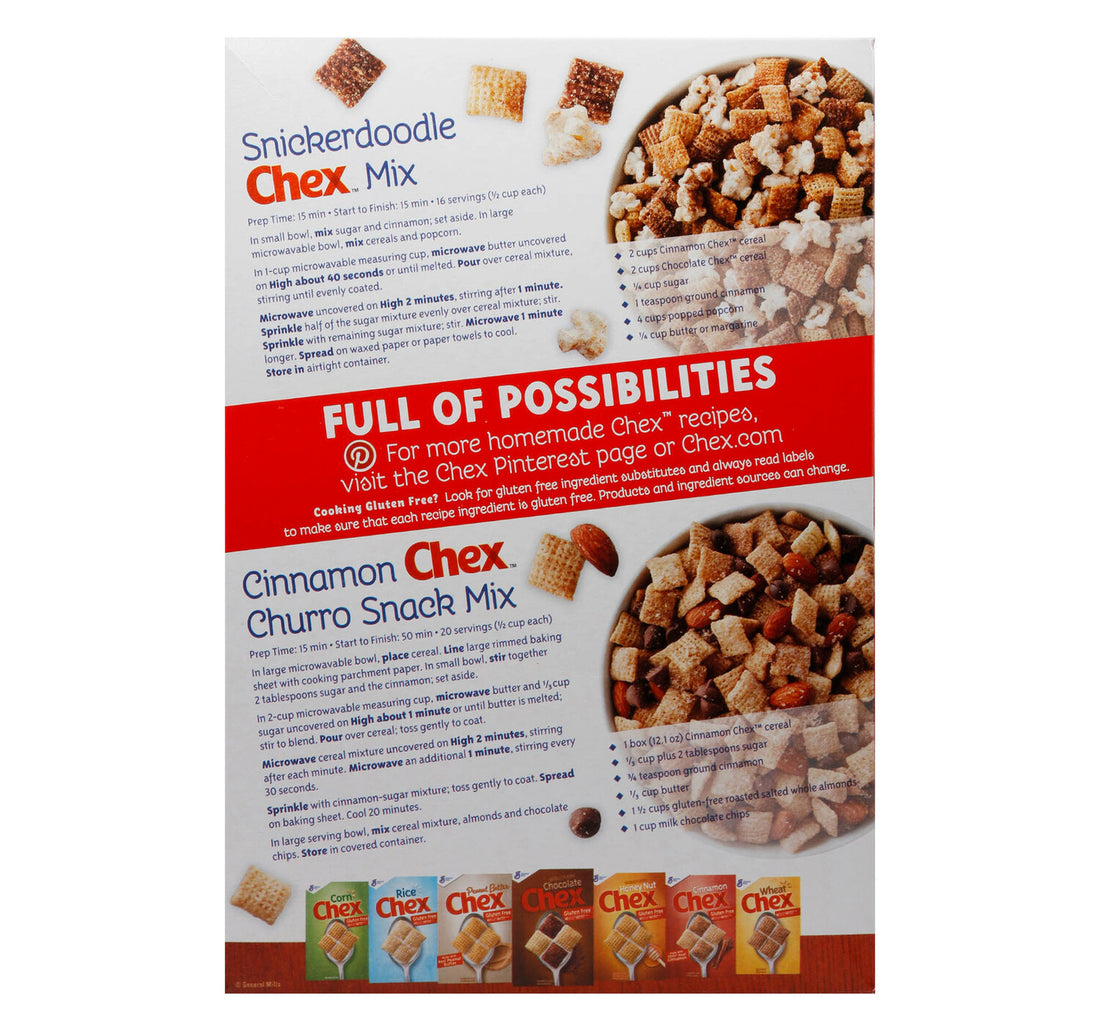 General Mills Rice Cereal Chex Sweetened With Real Cinnamon 340 g