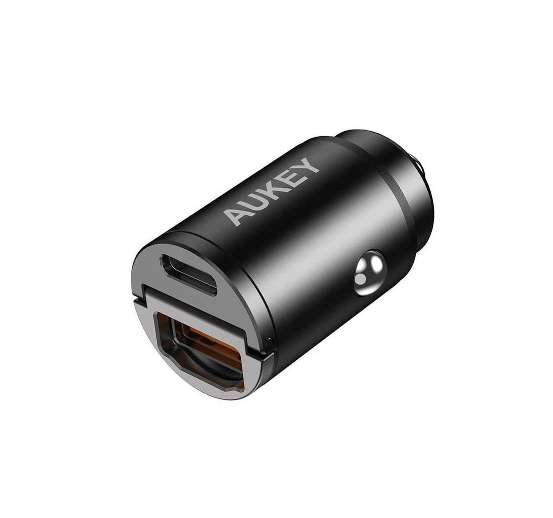 Aukey 30W Metal Dual Port Fast Car Charger CCA3