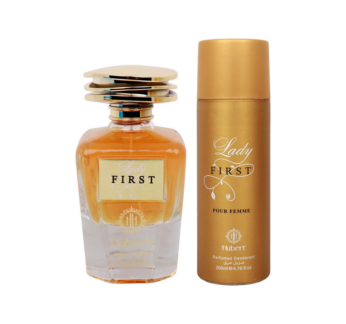 Hubert EDP Lady First 100 ml + Perfumed Deodorant For Pour Femme 200 ml