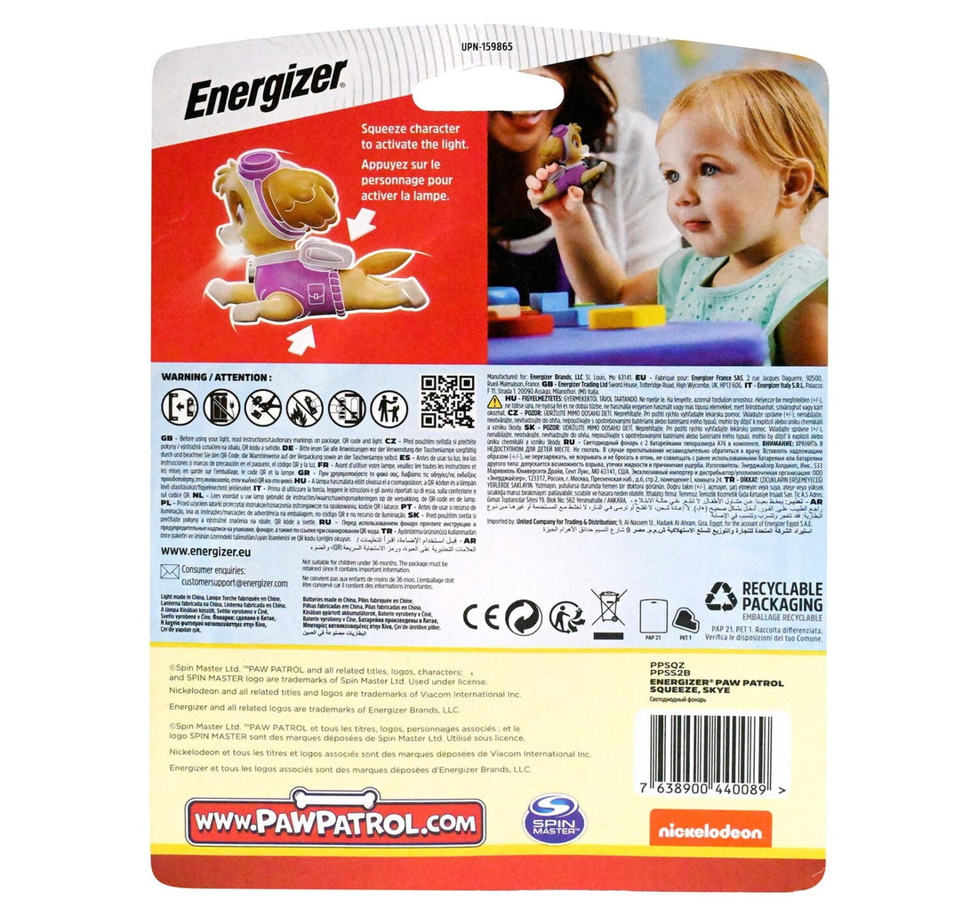 Paw Patrol Squeeze Light Asstd