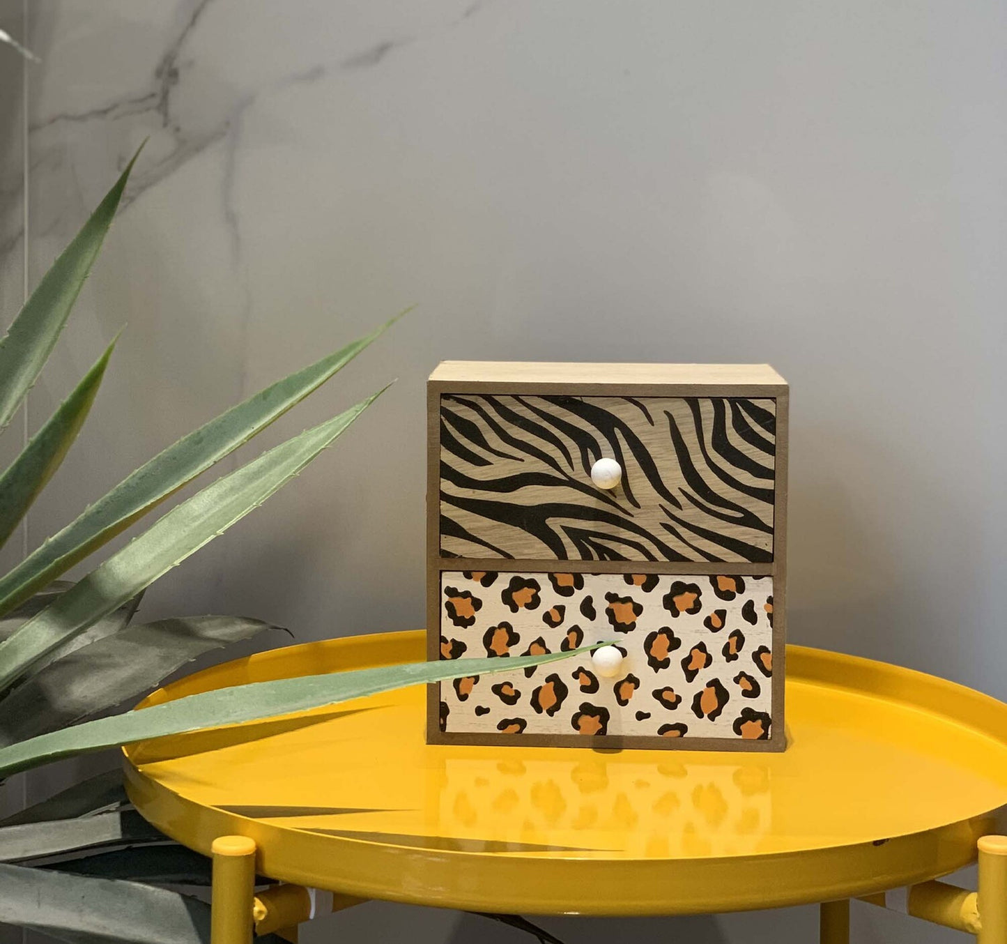 Maple Leaf Tabletop Wooden Drawer, Storage Box 17.5x10x18cm HT74875