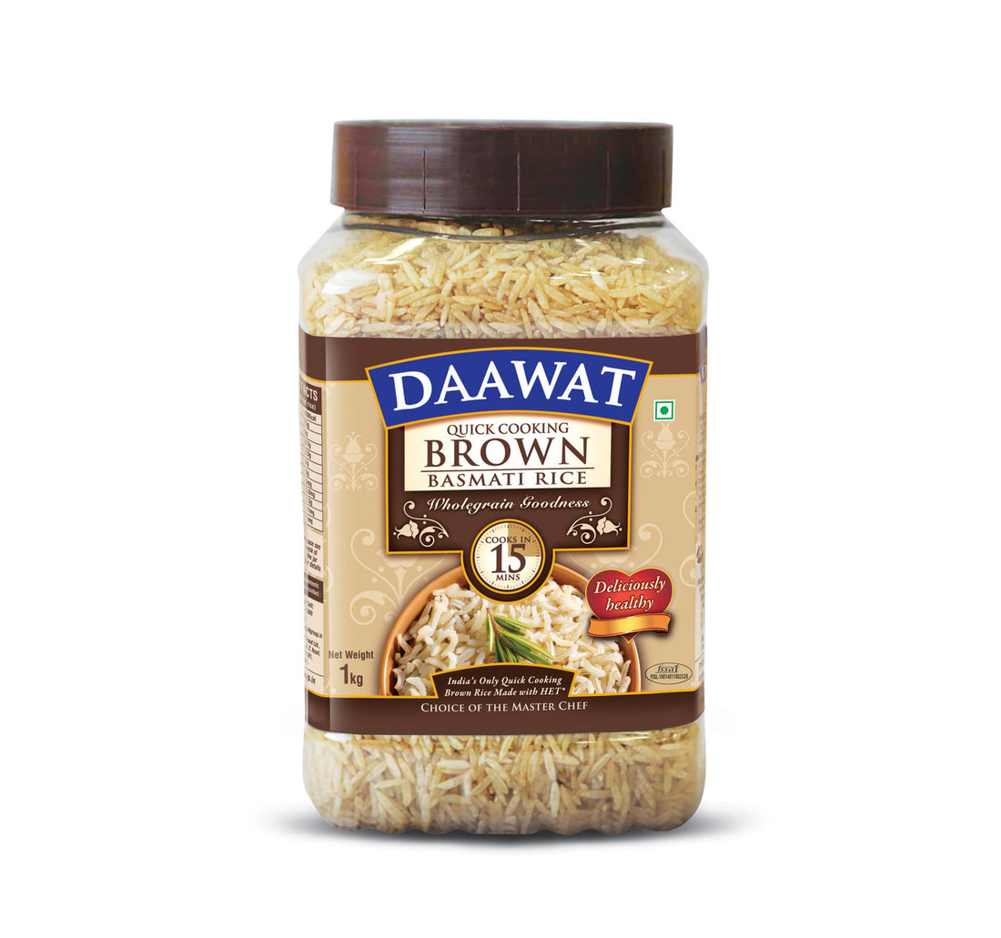 Daawat Quick Cooking Brown Basmati Rice 1 kg