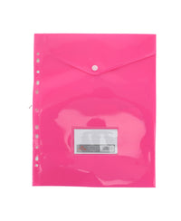Win Plus Button Folder With Punch Hole