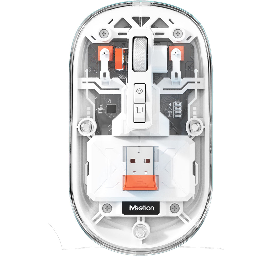 Meetion Transparent Wireless Rechargeable Mouse BTM005
