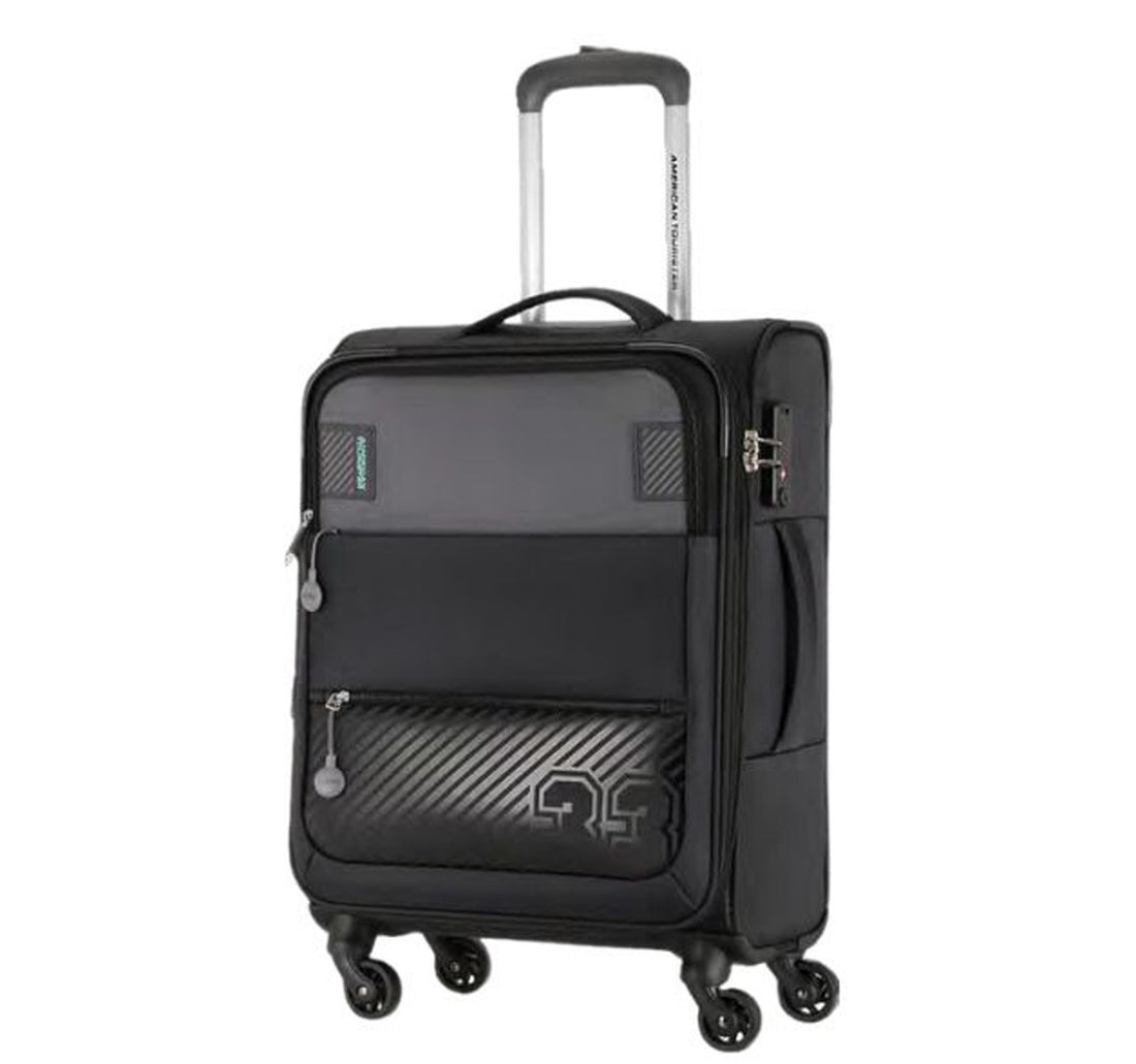 American Tourister Majores Soft Trolley with TSA Combination Lock, 70 cm, Black