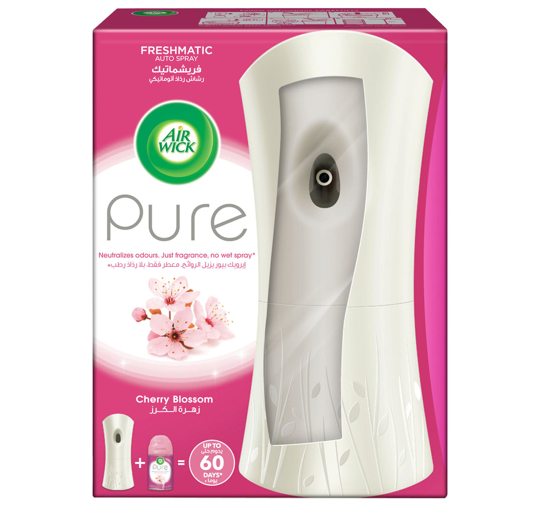 طقم معطر جو إير ويك فريشماتيك أوتو سبراي برائحة زهر الكرز النقية 250 مل