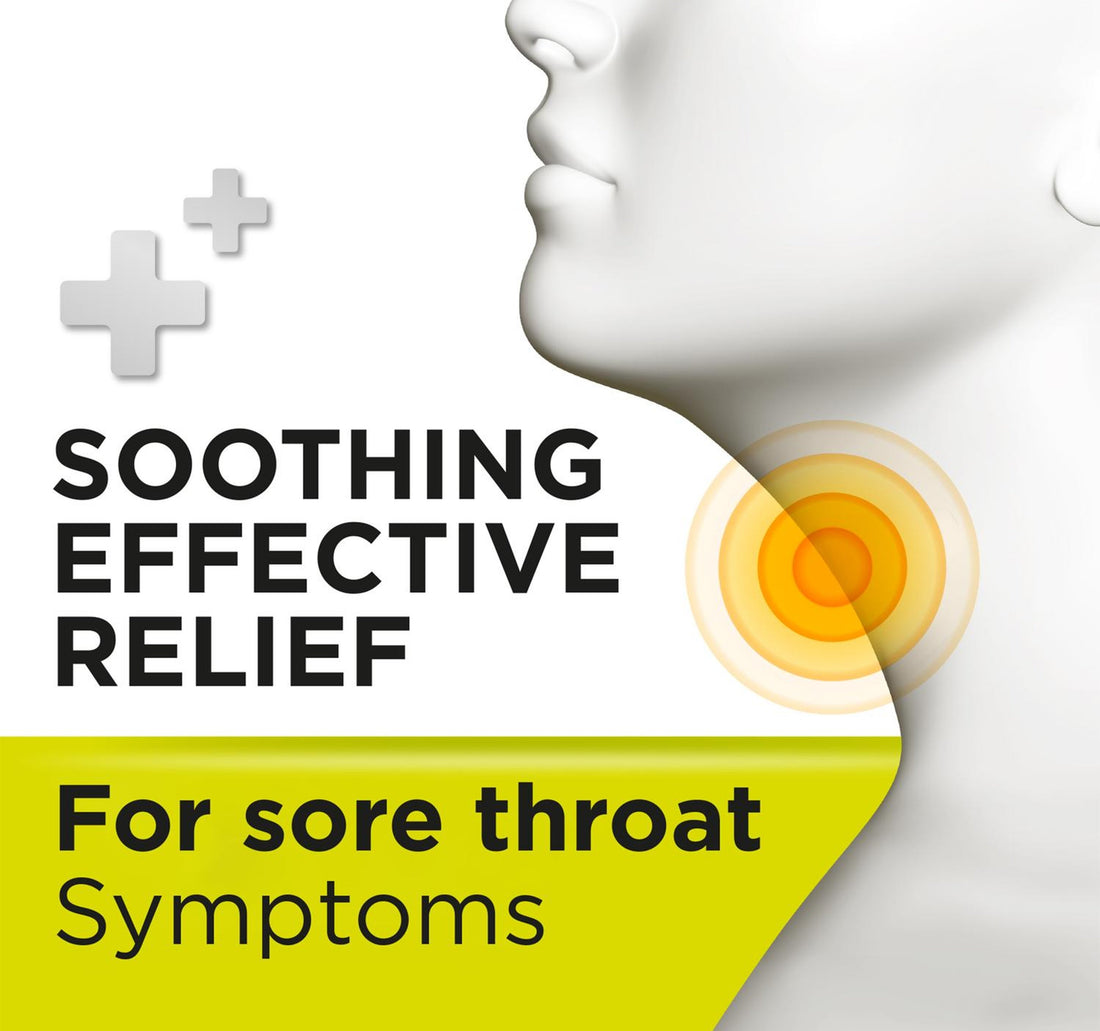 Strepsils Sore Throat Relief Lemon Sugar Free 16 pcs