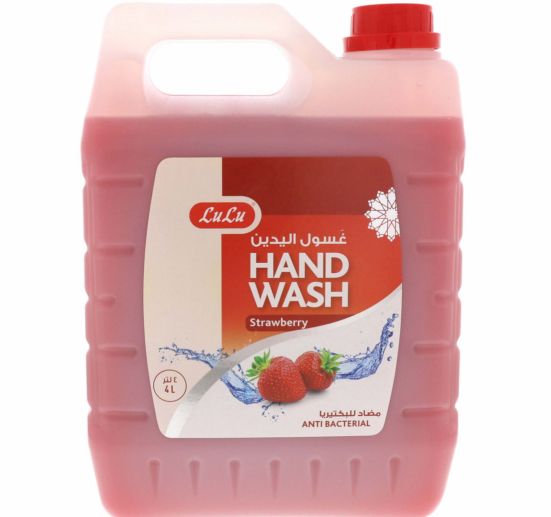 غسول اليدين المضاد للبكتيريا من لولو برائحة الفراولة، 4 لترات