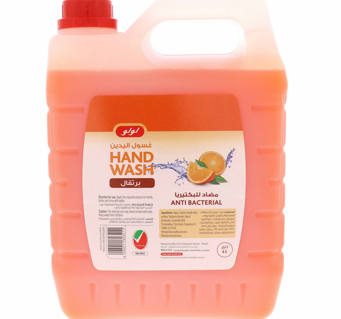 LuLu Anti-Bacterial Handwash Orange 4 Litres