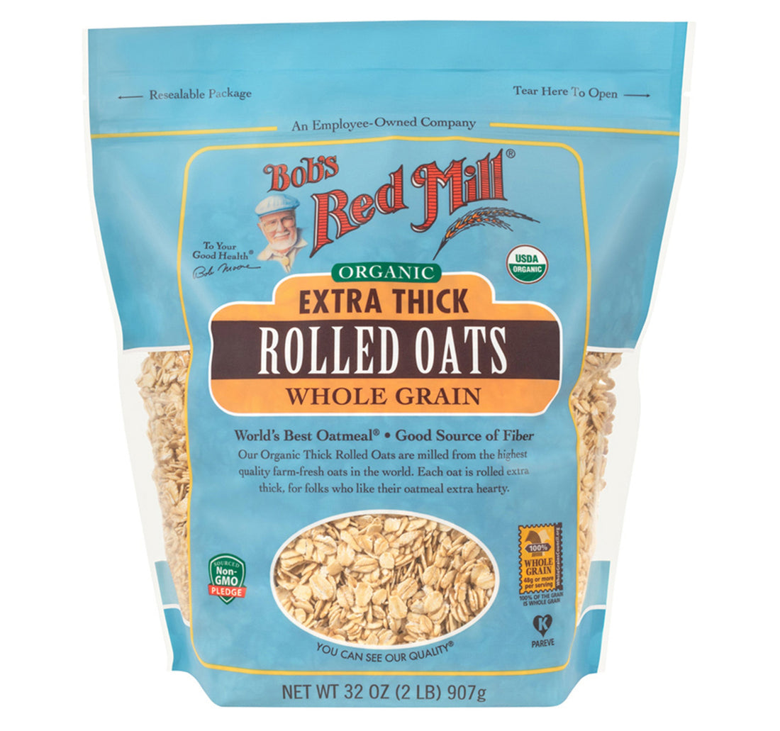 Bob's Red Mill Organic Extra Thick Whole Grain Rolled Oats 907 g
