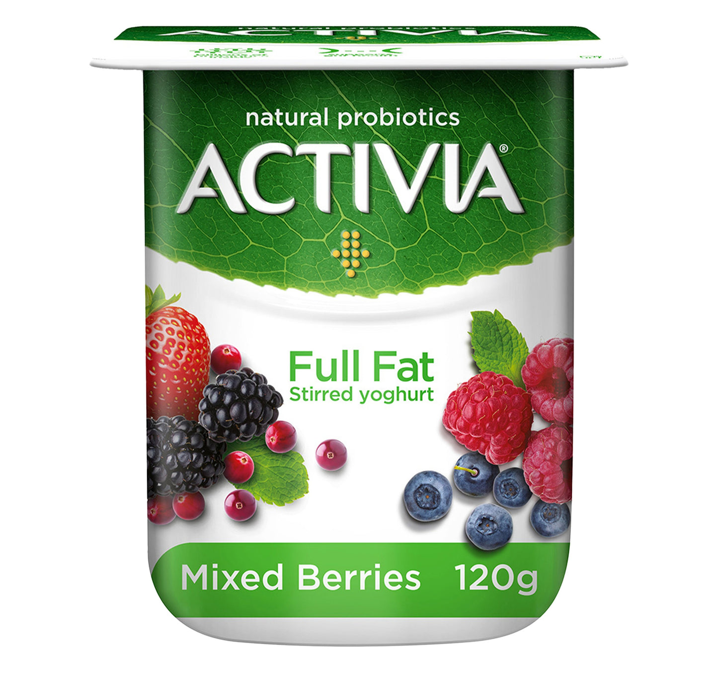 Activia Stirred Yoghurt Full Fat Mixed Berries 120 g