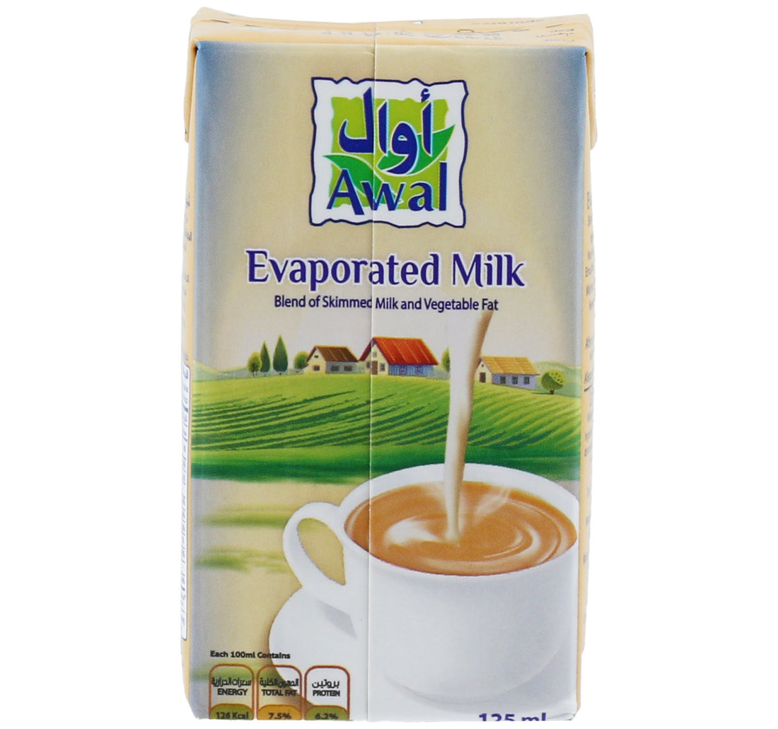 Awal Evaporated Milk 6 x 125 ml