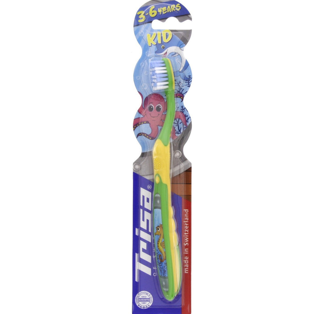 فرشاة أسنان تريزا للأطفال من عمر 3 إلى 6 سنوات، ألوان متنوعة، قطعة واحدة