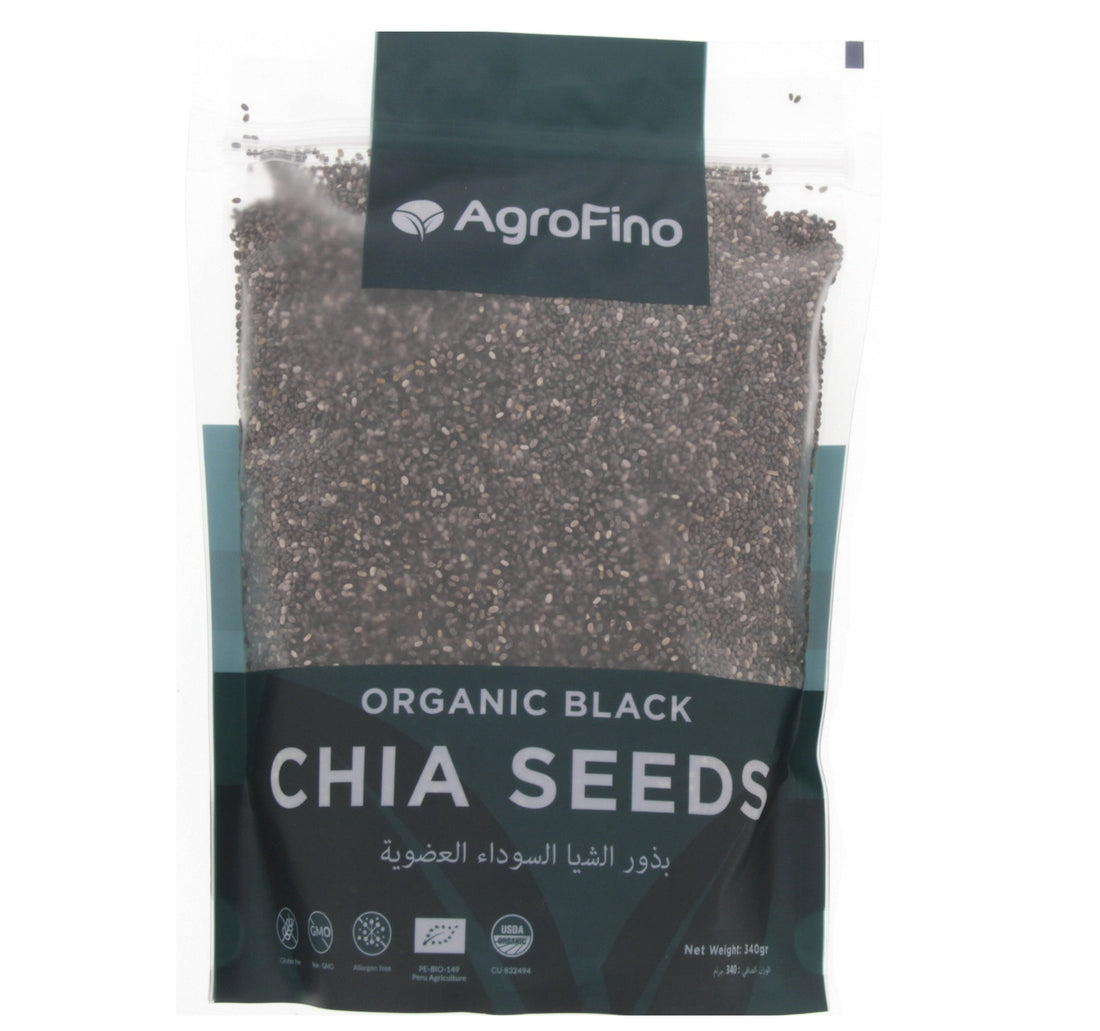 بذور الشيا السوداء العضوية من أجروفينو 340 جم