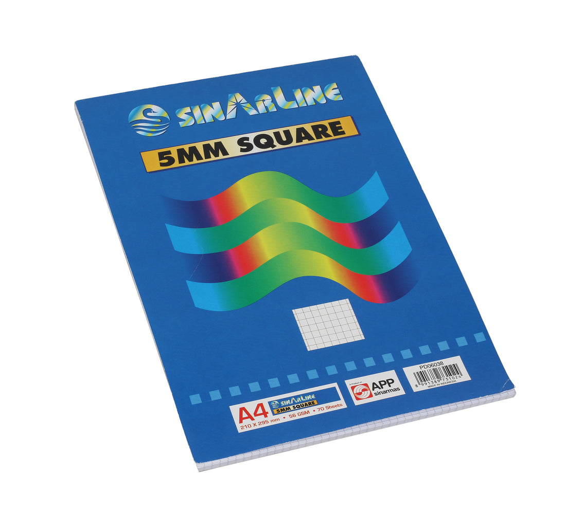 Sinar Line 5MM Square Pad A4 70 Sheets
