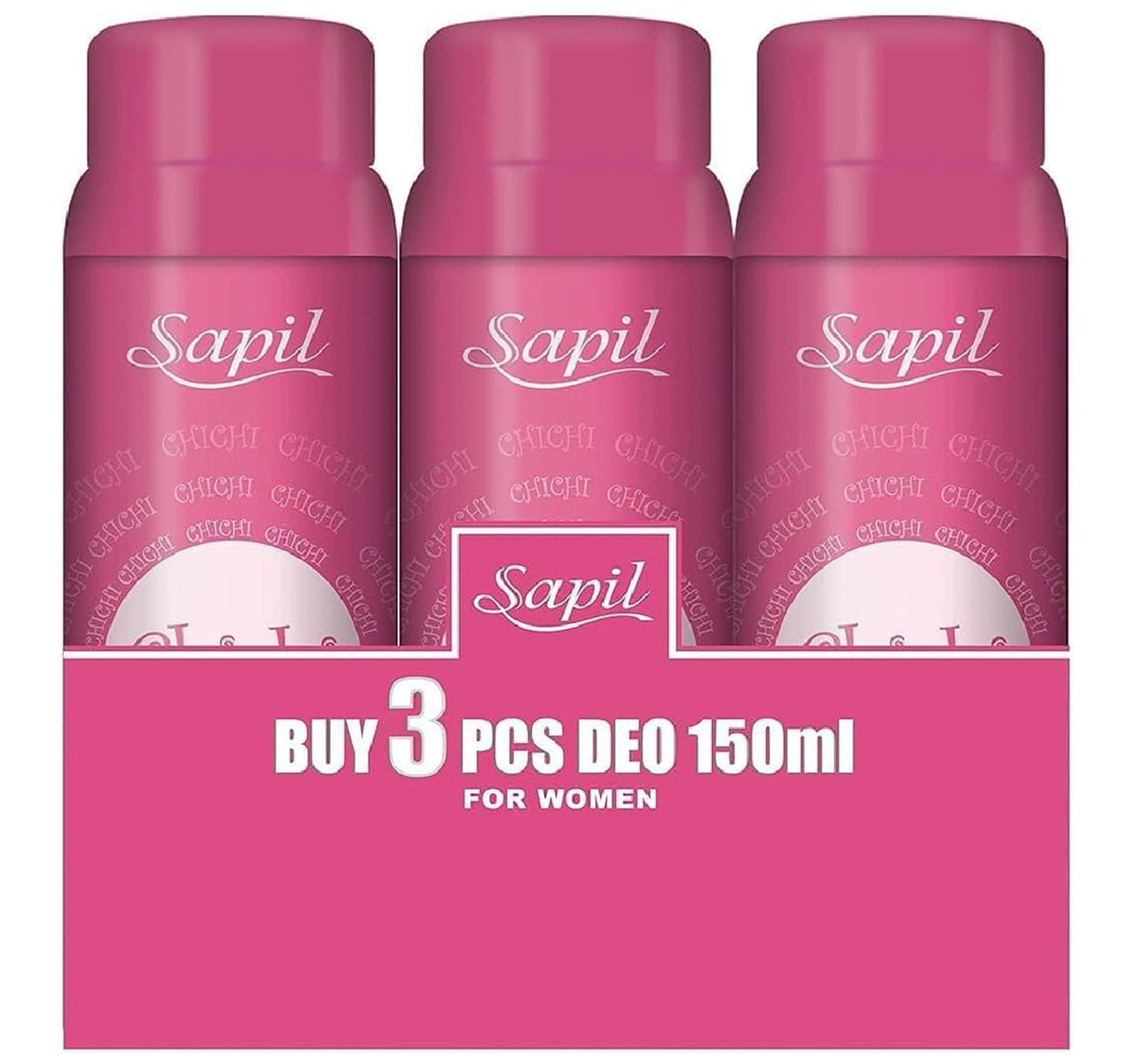 Sapil Chichi Perfumed Deodorant Spray For Women Value Pack 3 x 150 ml