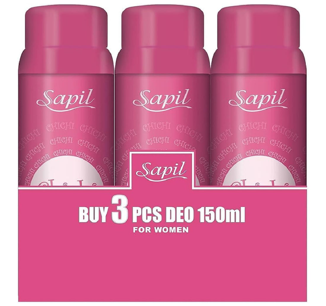 Sapil Chichi Perfumed Deodorant Spray For Women Value Pack 3 x 150 ml