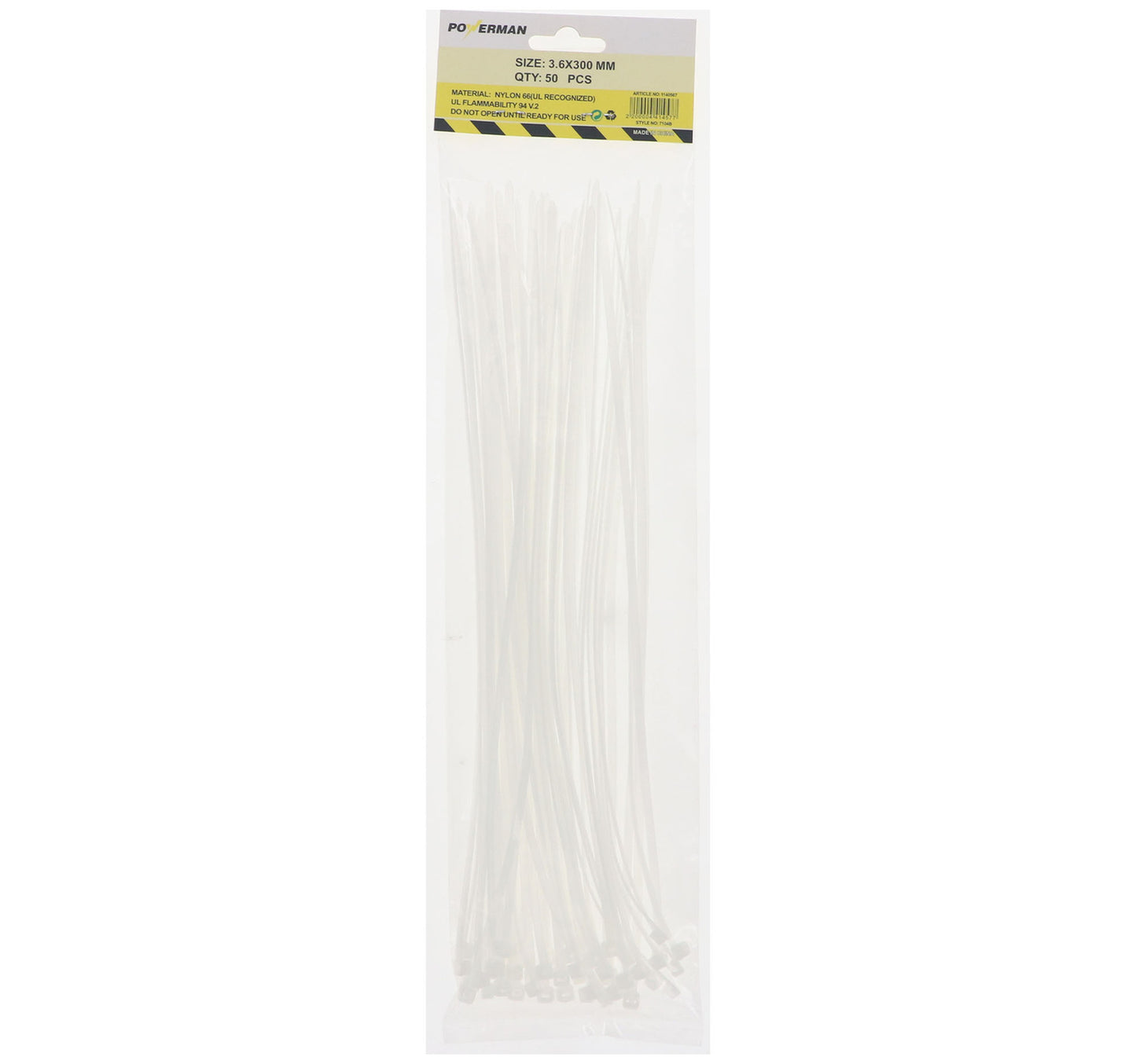 Powerman Nylon Cable Tie 3.6 x 300 mm 50 pcs