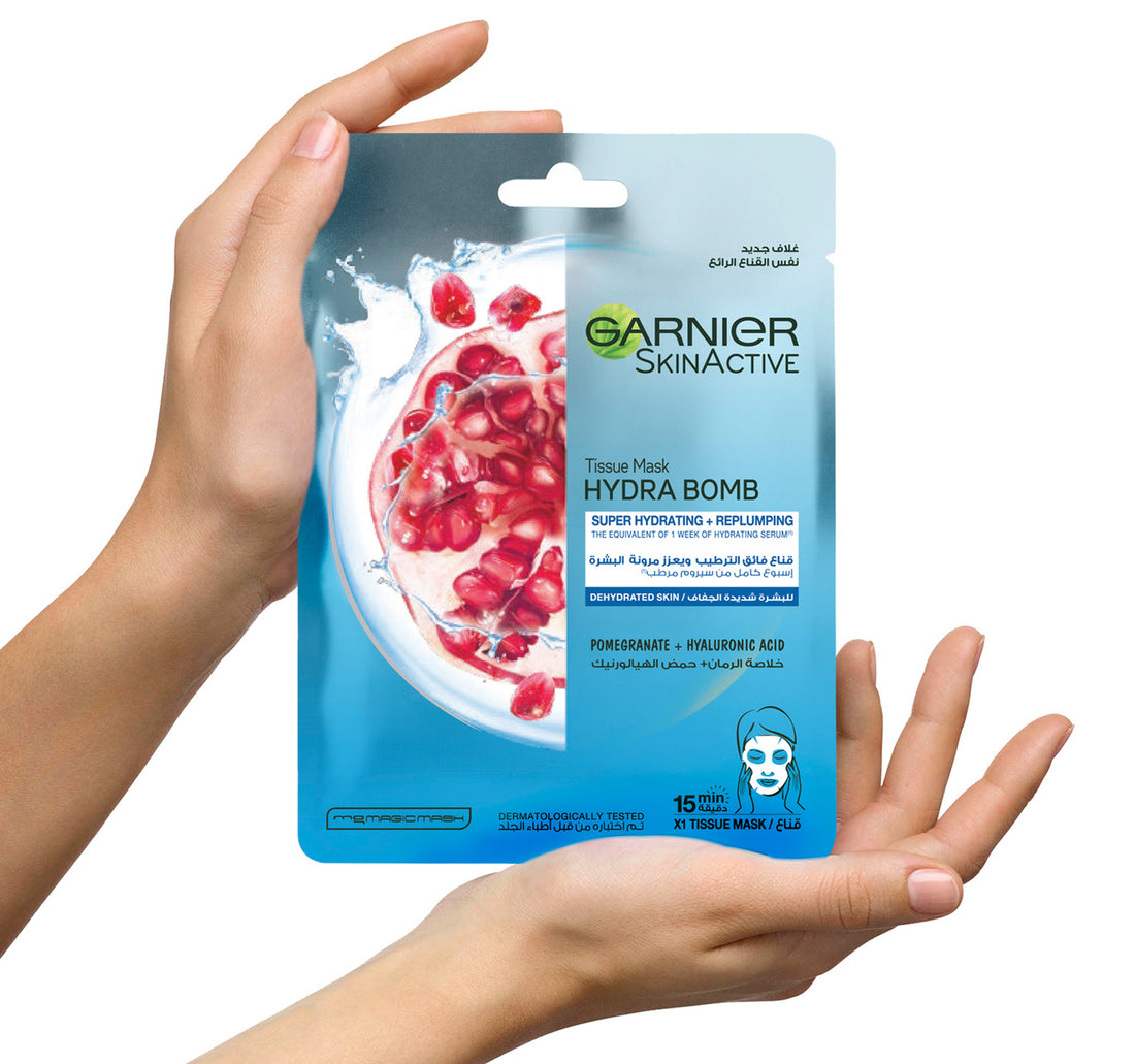 Garnier Skin Active Face Mask Hydra Bomb Pomegranate for Dehydrated Skin Tissue 1 pc