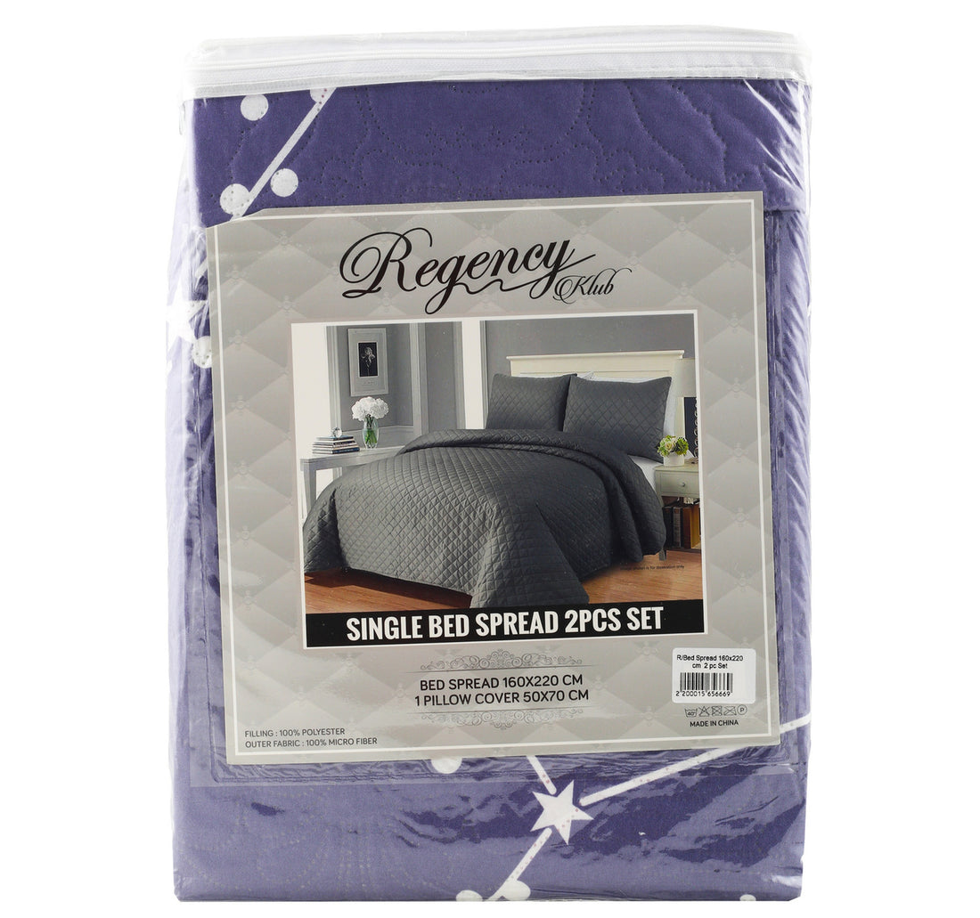 Regency Single Bed Spread 160 x 220cm 2pcs Set Assorted