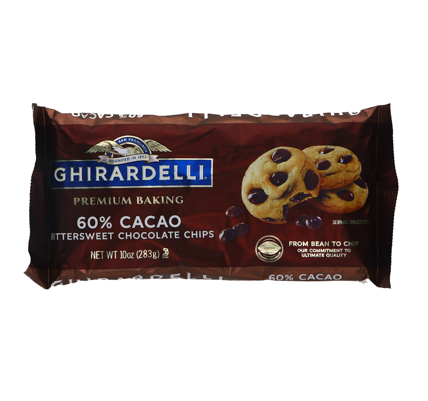 Ghirardelli Premium Baking 60% Cacao Bittersweet Chocolate Chips 283 g