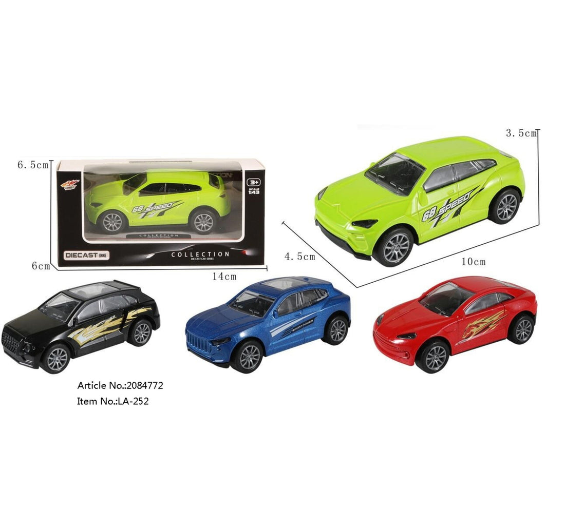 Skid Fusion Pull Back Die Cast Car LA-252 Assorted Color 1pc