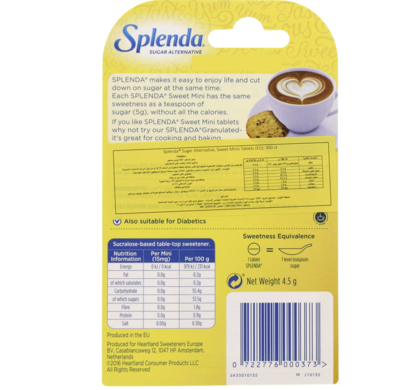 Splenda Calorie Free Sweet Minis 300pcs