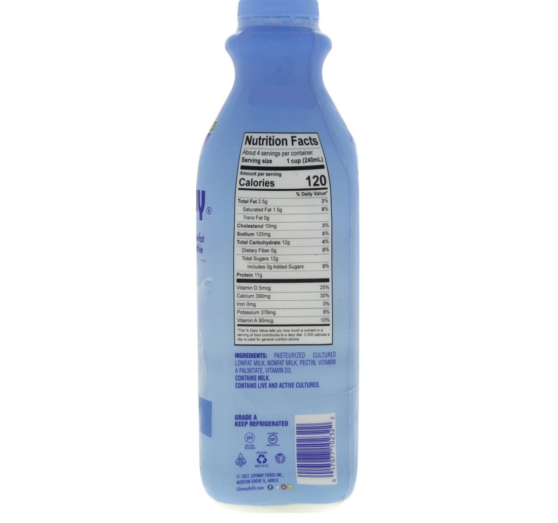 Lifeway Kefir Cultured Milk Low Fat 944 ml