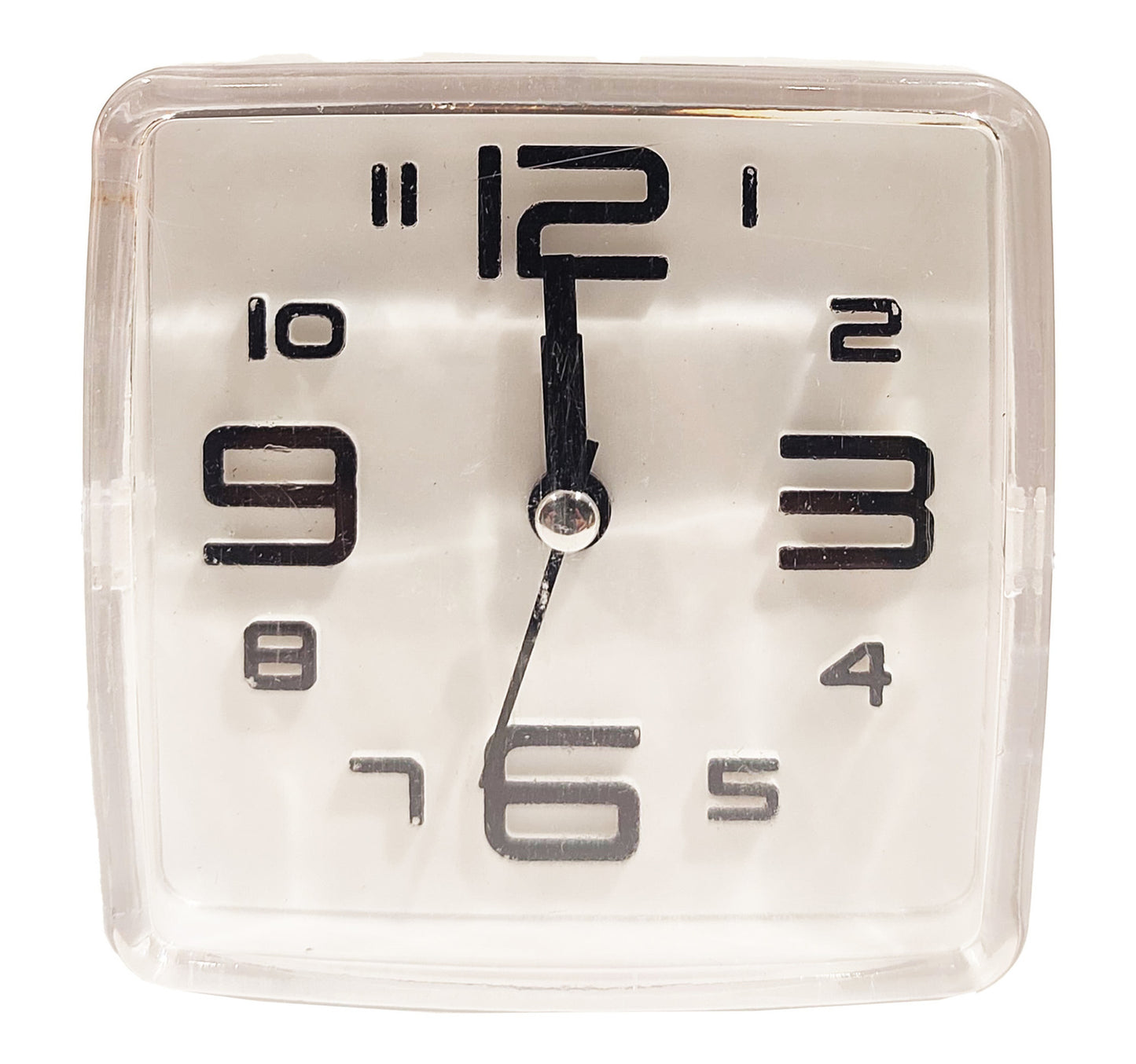 Maple Leaf Home Square Alarm Clock White 9cm