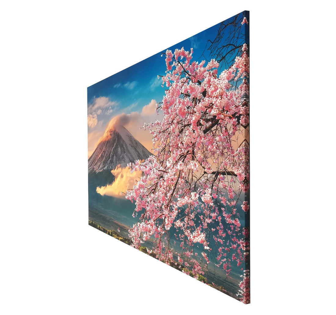 Maple Leaf Canvas Wall Picture With Wooden Frame 90x125cm