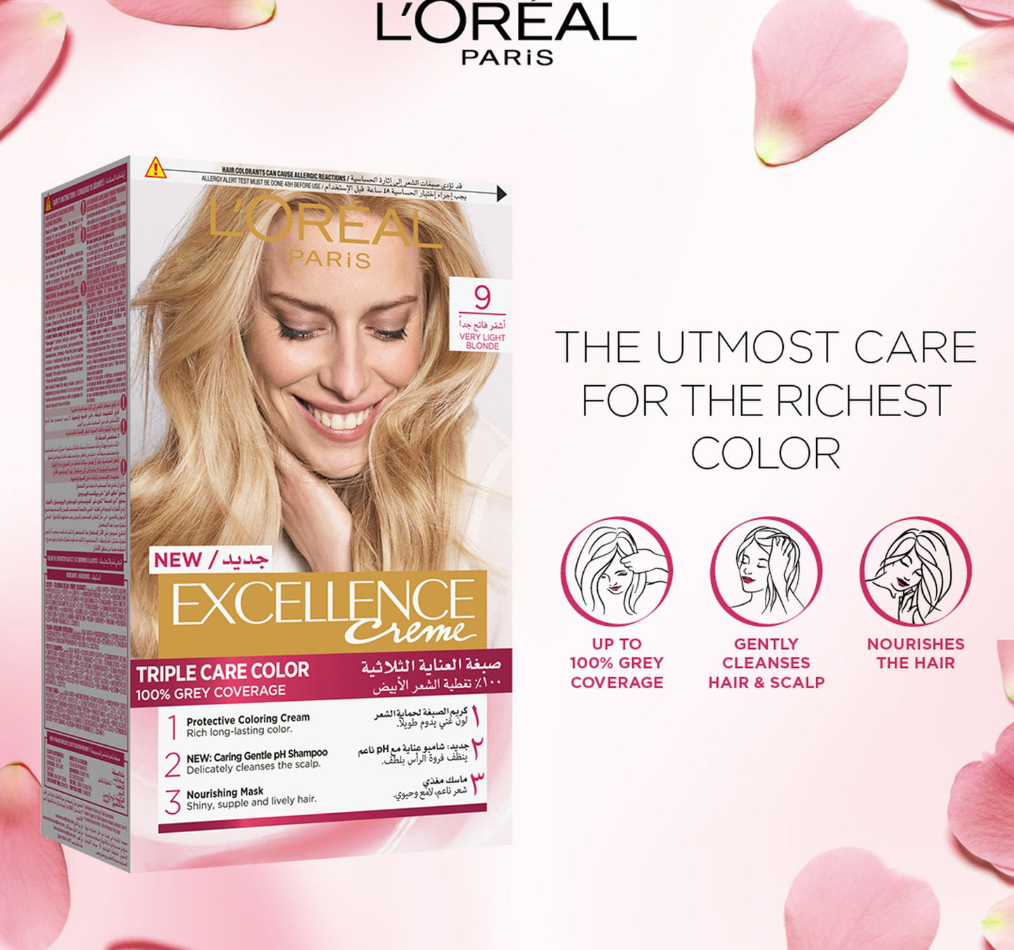 L'Oreal Paris Excellence Creme Color 9 Very Light Blonde 1 pkt