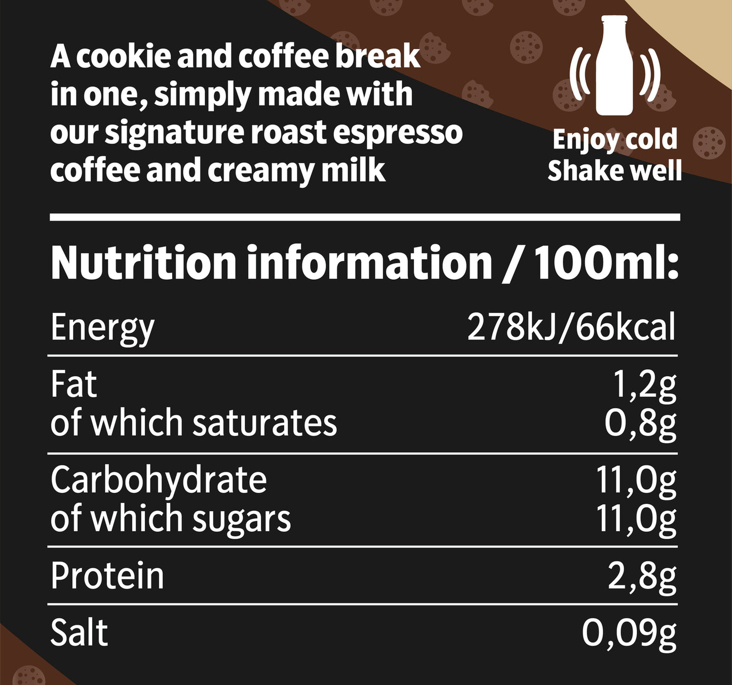 Starbucks Frappuccino Cookies & Cream Coffee Drink 250 ml