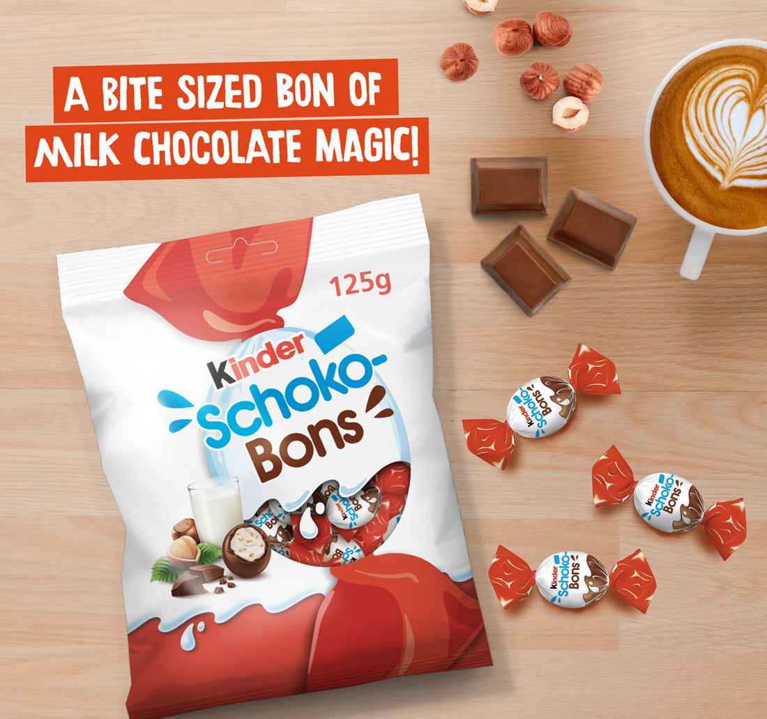 Kinder Schokobons Milky Bitesize Individually Wrapped Chocolates 125 g
