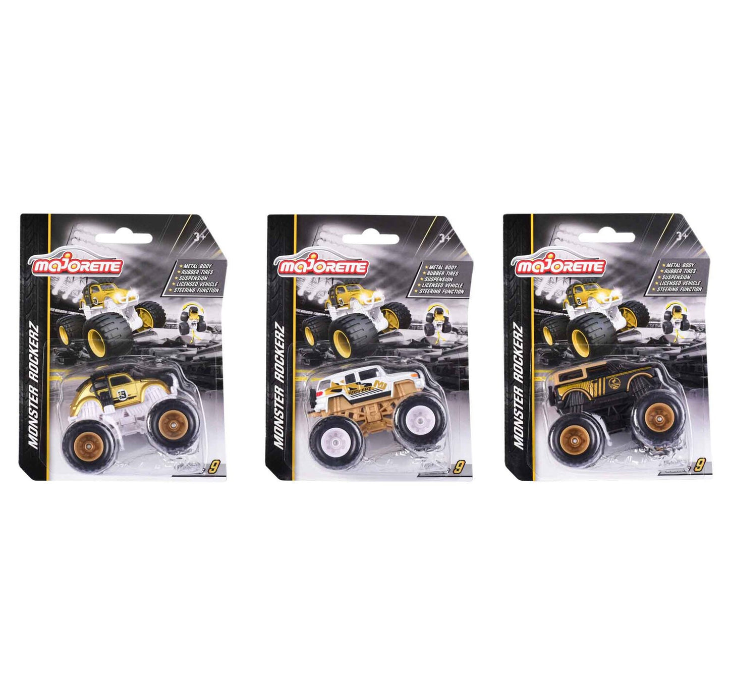 Majorette Monster Rockers Car, 1 pc Assorted , 212054033