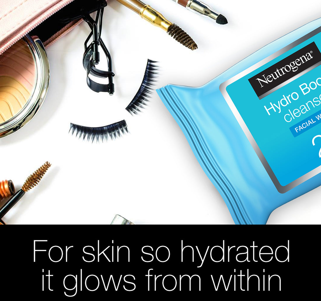 Neutrogena Makeup Remover Wipes Hydro Boost Cleansing Face 25 pcs