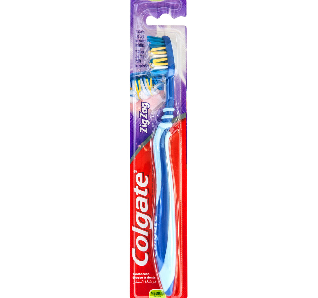 Colgate ZigZag Flexible Medium Toothbrush Assorted Colour 1 pc
