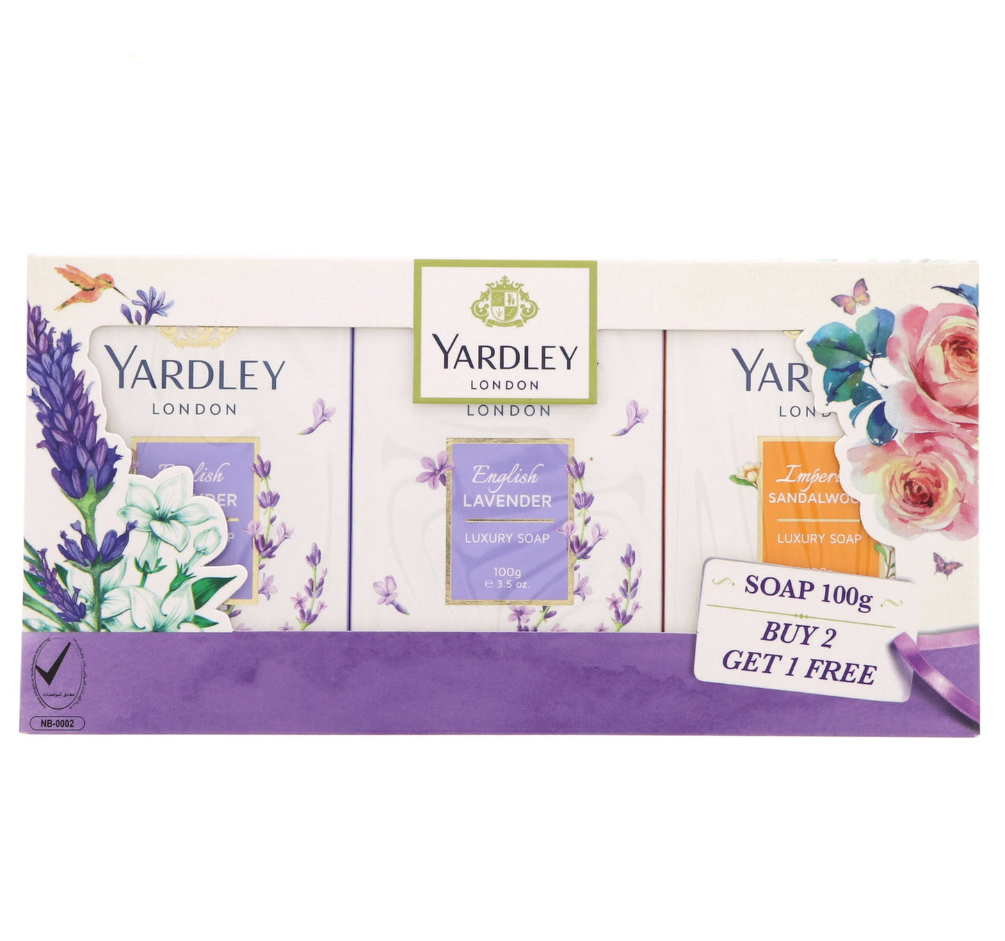 Yardley Luxury Soap 3 pcs Assorted