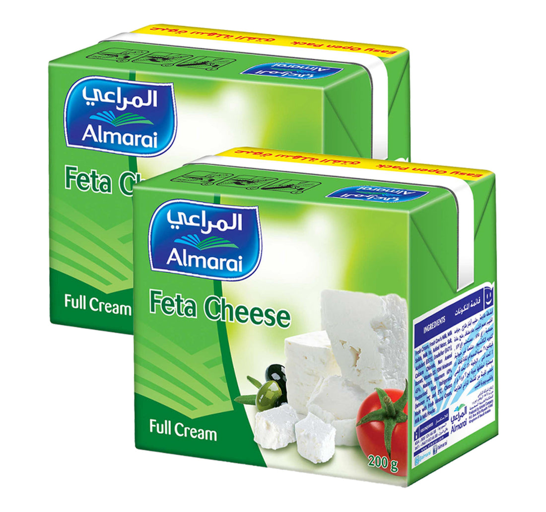 Almarai Full Cream Feta Cheese Value Pack 2 x 200 g