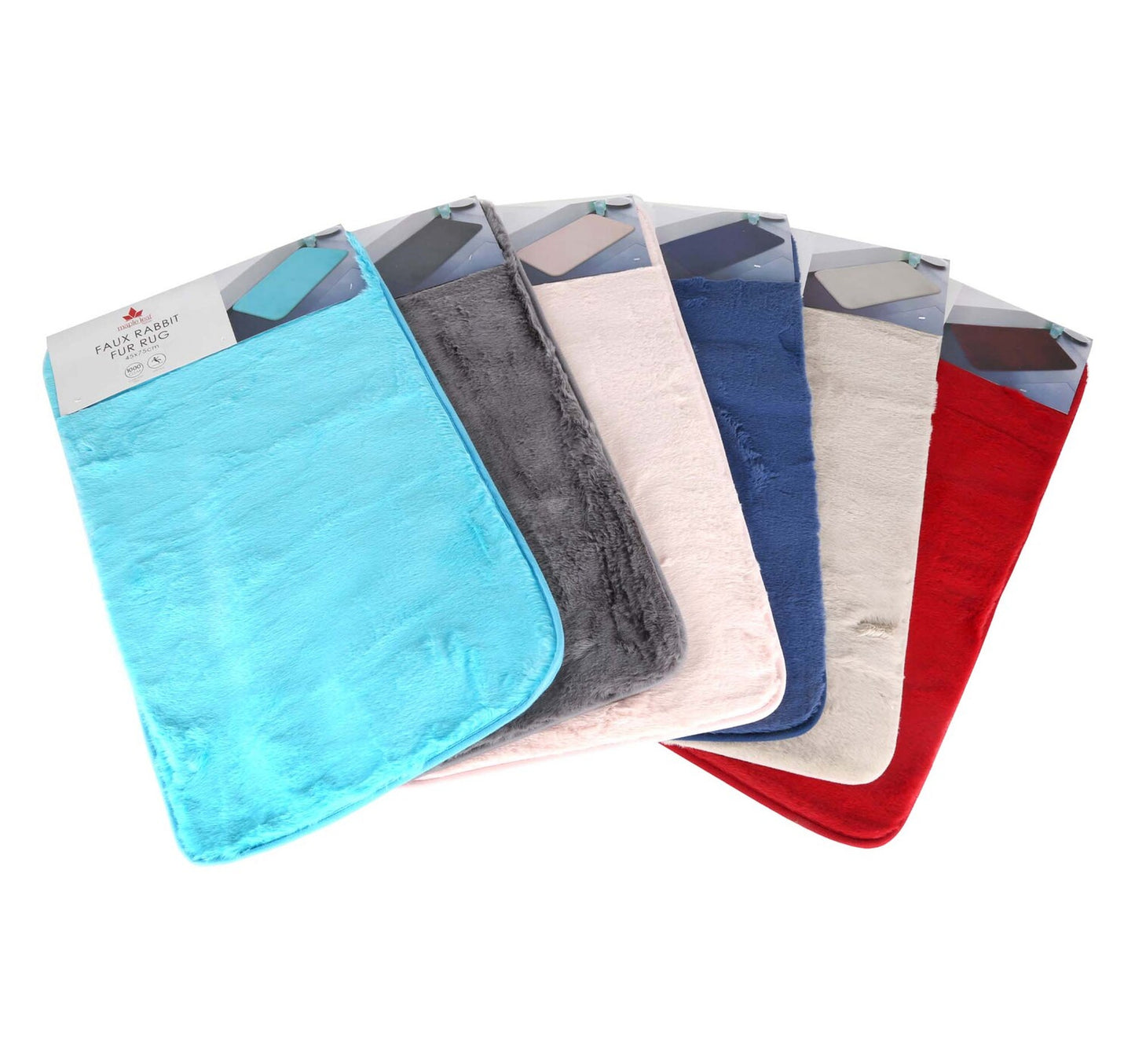 Maple Leaf Home Fur Bath Rug, 1 pc, 45 x 75 cm, SG-201 Assorted