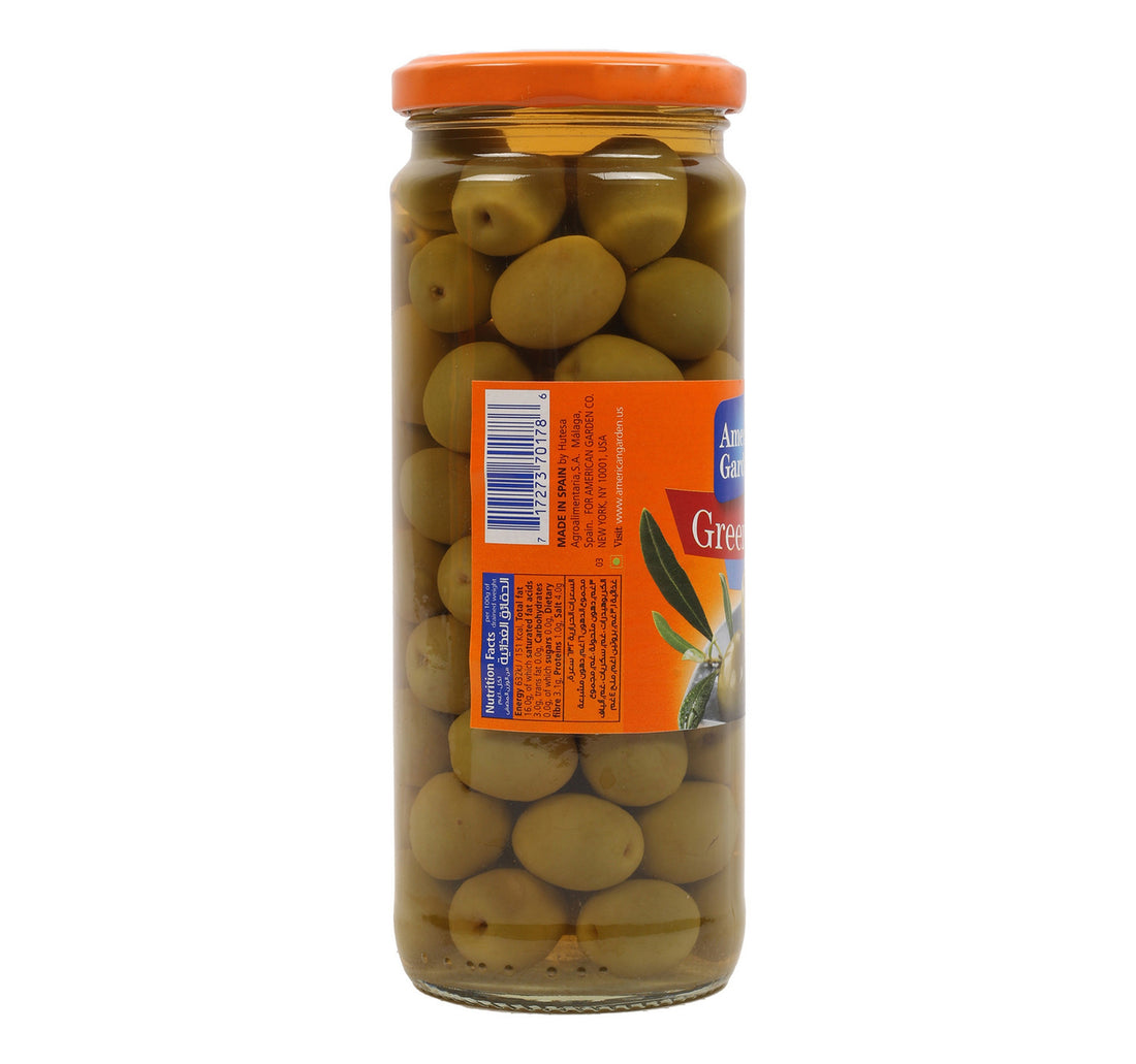American Garden Whole Green Olives 450 g