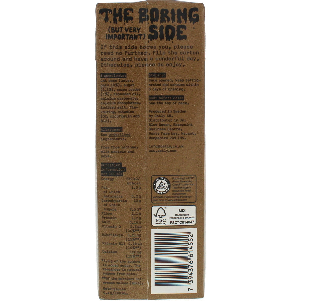 Oatly The Original Chocolate Oat Drink 1 Litre
